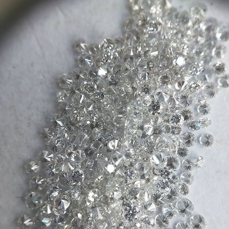 Cvd Diamond 1.40mm to1.45mm GHI VVS VS Round Brilliant Cut Lab Grown HPHT Loose Stones TCW 1