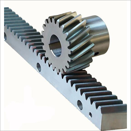 Rack With Gear - Alloy Steel, 3000 mm Length | Helical Gear Tooth Profile, Rack Gears