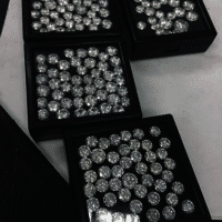 Cvd Diamond 2.50mm to 2.60mm GHI VVS VS Round Brilliant Cut Lab Grown HPHT Loose Stones TCW 1