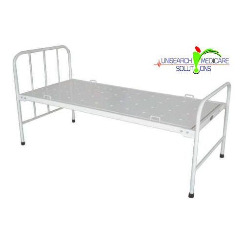 General Ward Bed - Mild Steel, 2020x910x600 mm | New, Manual Power Source, Non-Foldable, Non-Portable