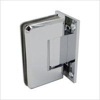 Brass Glass Hinges Wall To Glass - Brass, 100x75x30mm, Chrome Finish | Ball Bearing, Durable, Smooth Operation, Corrosion Resistant