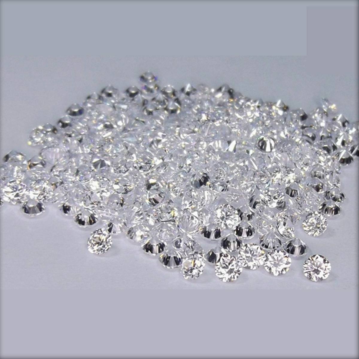 Cvd Diamond 1.10mm to 1.15mm GHI VS SI Round Brilliant Cut Lab Grown HPHT Loose Stones TCW 1