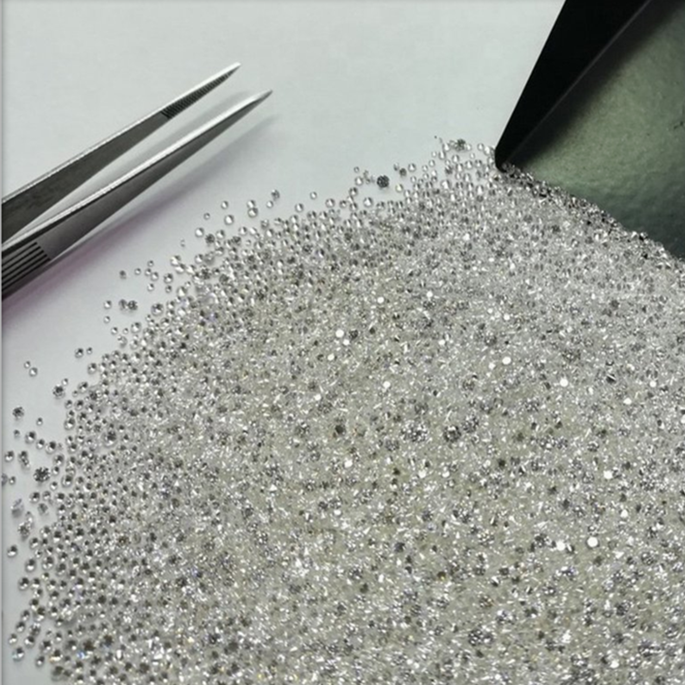 Cvd Diamond 1.15mm to1.20m GHI VS SI Round Brilliant Cut Lab Grown HPHT Loose Stones TCW 1