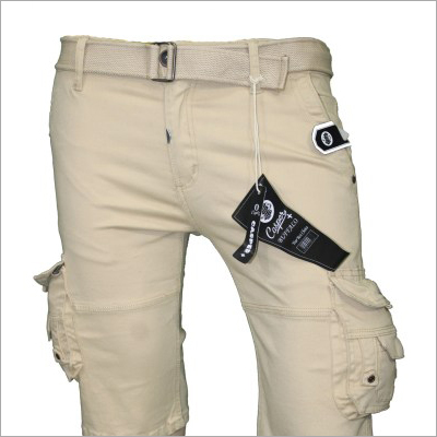 Mens Stretchable Plain Capri