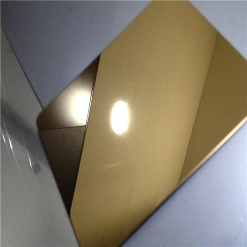 Stainless Steel Gold Linen Finish Sheets