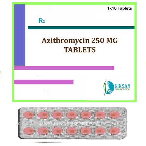 Azithromycin 250 Mg Tablets By NIKSAN PHARMACEUTICAL