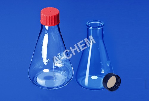 Flask Conical with Ptfe Liner Screw Cap By ACHEM LAB SUPPLIES