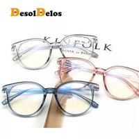 Anti Blue Ray Computer Glasses - Plastic Material, 14x4cm Size, Black, Pink, Grey Colors | Anti-uv, Blue Film, Radiation Protection Features