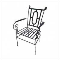Polished Outdoor Bar Metal Chair