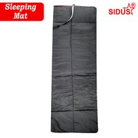 Black Colour Sleeping Mat - Polyester Material, 30x72 Size, Blue & Pink Color | Lightweight At 400 Grams, Customizable Features Available