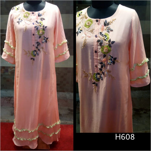 Available In Multicolor Embroidered Long Kurti