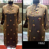 Heavy Embroidered Long Kurti
