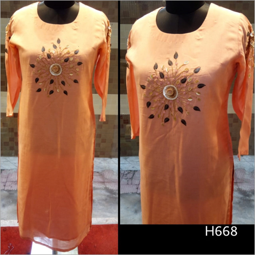 Available In Multicolor Long Cotton Kurti