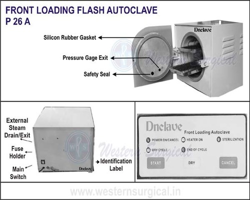 Front Lodading Flash Autoclave