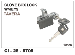 Glove Box Lock W/Keys TAVERA