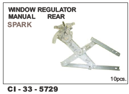 Window Regulator Manual Rear SPARK L/R - Durable Design, 4-Wheeler Compatibility | Includes Warranty for Reliability