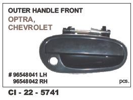 Outer Handle Front OPTRA, CHEVROLET LH/RH