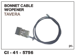 Bonnet Cable W/Opener TAVERA