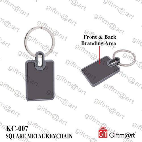 Square Metal Key Chain