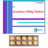 Acarbose 50 Mg Tablets Age Group: Suitable For All Ages