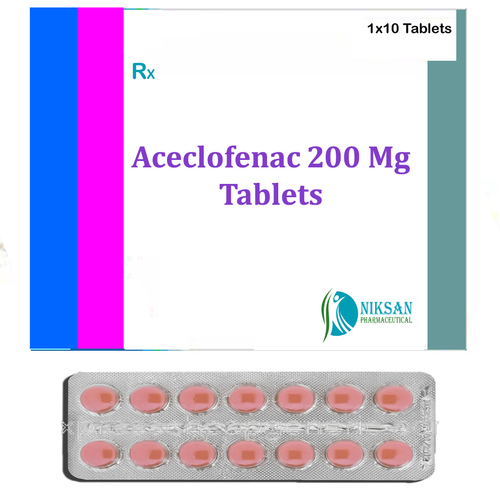 Aceclofenac 200 Mg Tablets