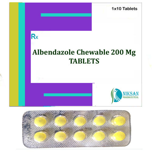 Albendazole Chewable 200 Mg Tablets