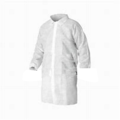 Medical Grade Disposable Lab Coats - Color: White
