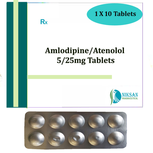Amlodipine 5Mg Atenolol 25Mg Tablets