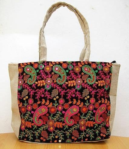 Jute Doori Handle Shopping bag - Designer Tote Bag | Trendy Bags | Shoulder  Bag | Shoppers Tote | Fashionable Tote | Office Bags | Grocery Bag 