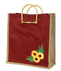 Multiple Jute Embroidery Bag