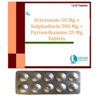 Artesunate Sulphadoxin Pyrimethamine Tablets - 5mg Dosage, All Age Groups | Anti-malaria Treatment, Recommended For Malaria, Storage At 25â°c