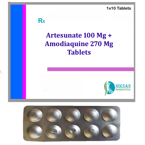 Artesunate 100 Mg Amodiaquine 270 Mg Tablets
