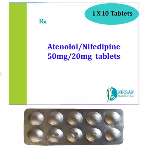 Atenolol 50Mg Nifedipine 20Mg Tablets