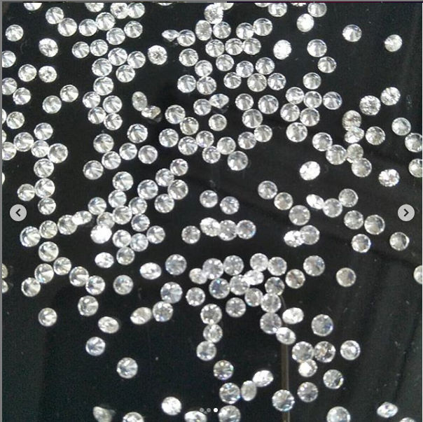 Cvd Diamond 1.30mm to1.35mm GHI VS SI Round Brilliant Cut Lab Grown HPHT Loose Stones TCW 1