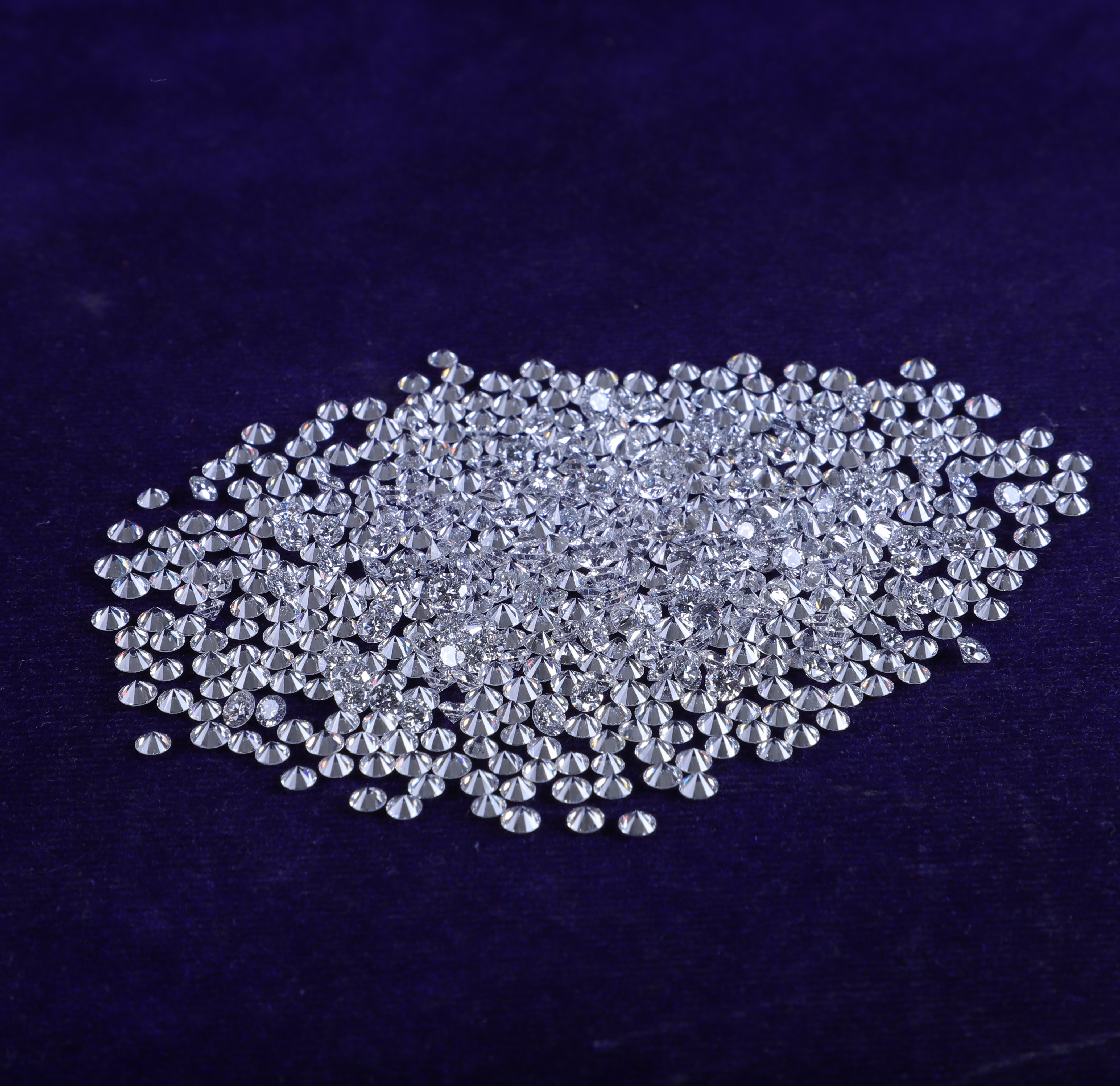 Cvd Diamond 1.35mm to1.40mm GHI VS SI Round Brilliant Cut Lab Grown HPHT Loose Stones TCW 1