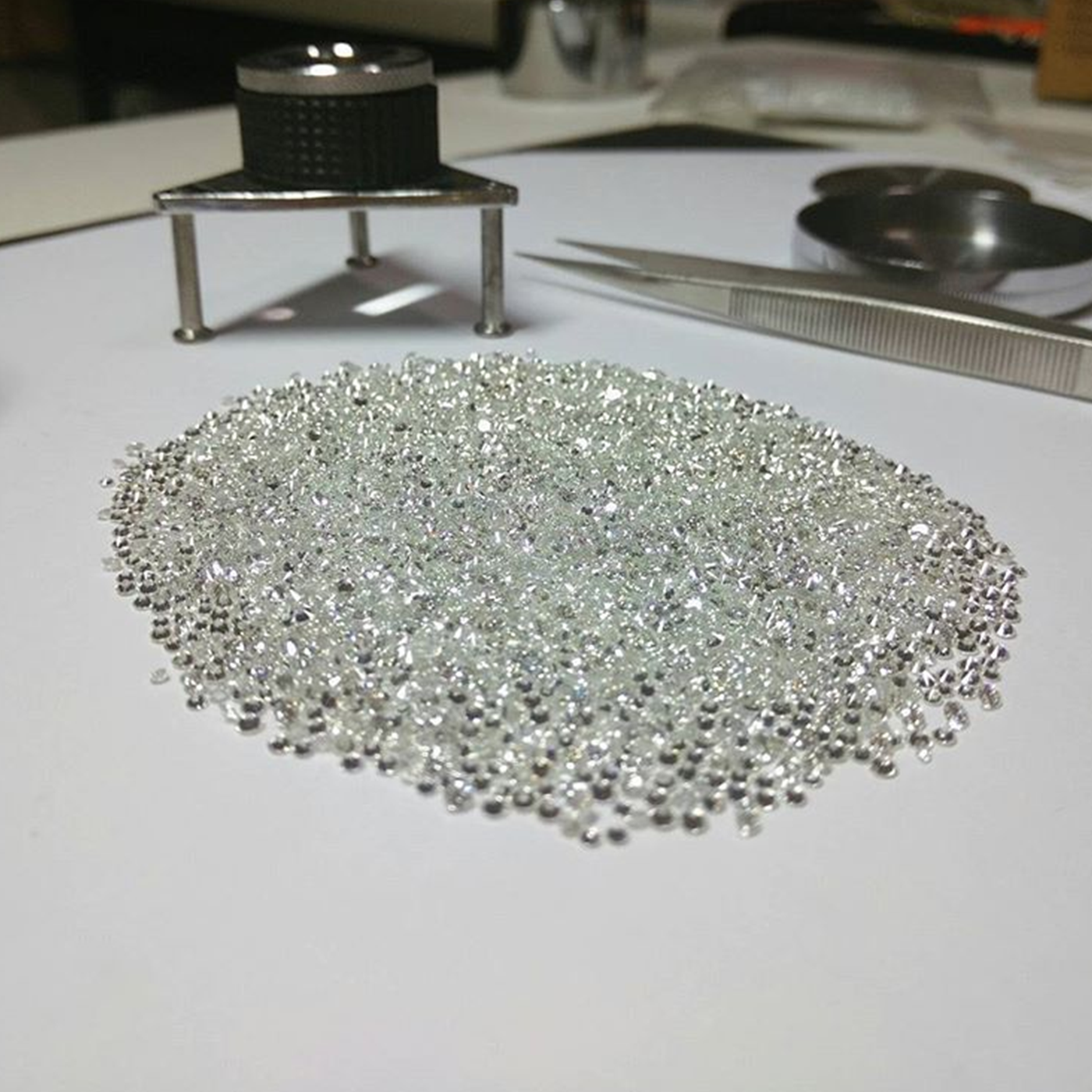 Cvd Diamond 1.50mm to 1.55mm GHI VS SI Round Brilliant Cut Lab Grown HPHT Loose Stones TCW 1