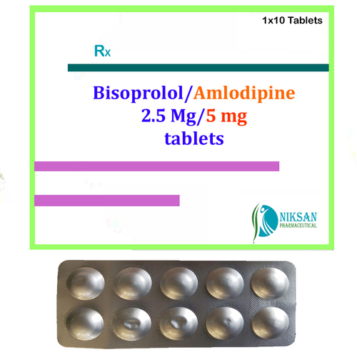 Bisoprolol 2.5 Mg Amlodipine 5 Mg Tablets
