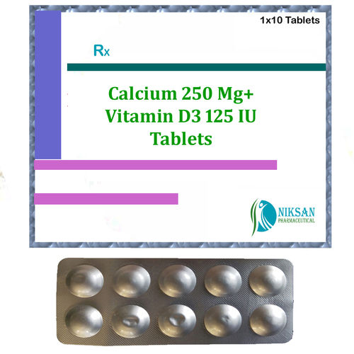 Calcium 250 Mg Vitamin D3 125 Iu Tablets