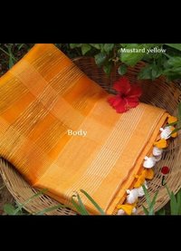 Jute Organza Silk Sarees