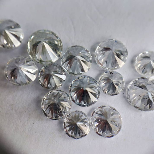 Cvd Diamond 2.30mm to 2.40mm GHI VS SI Round Brilliant Cut Lab Grown HPHT Loose Stones TCW 1