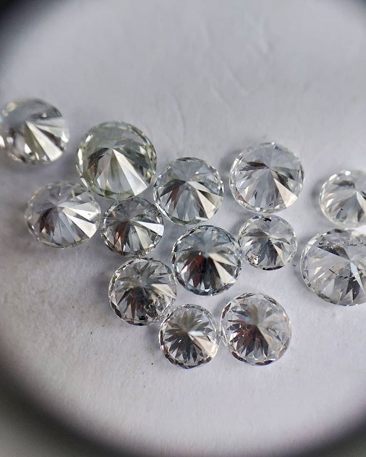 Cvd Diamond 2.60mm to 2.70mm GHI VS SI Round Brilliant Cut Lab Grown HPHT Loose Stones TCW 1