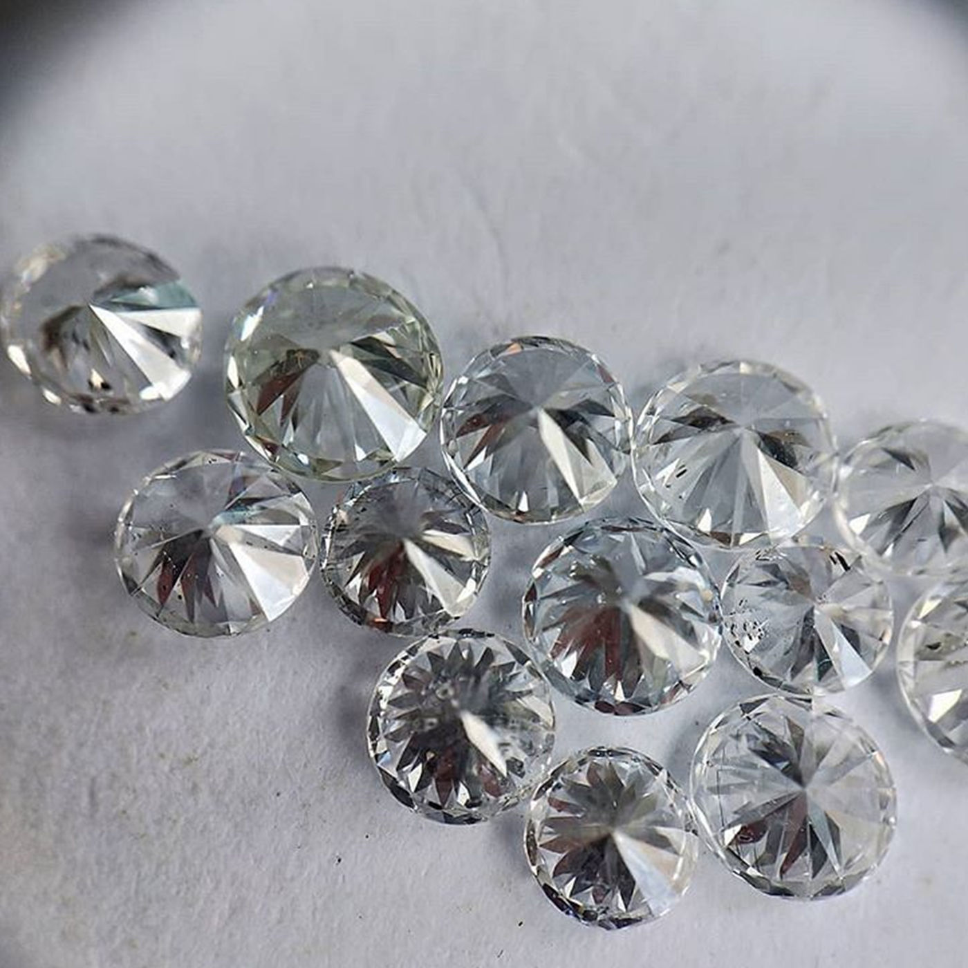 Cvd Diamond 2.90mm to 3.00mm GHI VS SI Round Brilliant Cut Lab Grown HPHT Loose Stones TCW 1