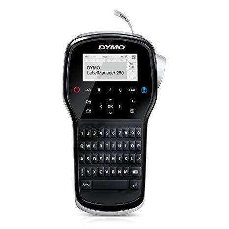 DYMO Label Maker | LabelManager 280 Rechargeable Portable Label Maker, Easy-to-Use, One-Touch Smart Keys, QWERTY Keyboard, PC and Mac Connectivity, for Home & Office Organization