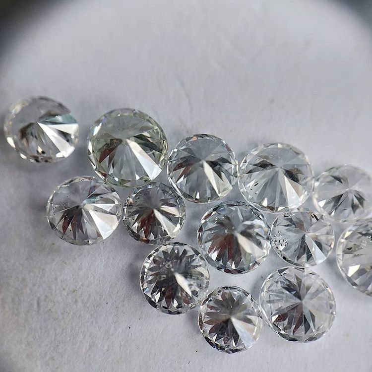 Cvd Diamond 3.70mm to 3.80mm GHI VS SI Round Brilliant Cut Lab Grown HPHT Loose Stones TCW 1