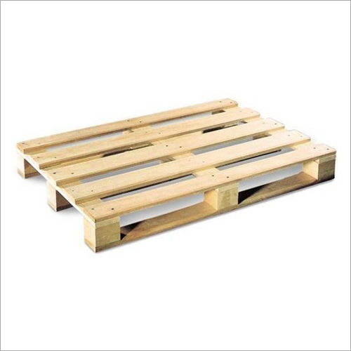 Warehouse Wooden Pallet - Wooden Material All Sizes Available Brown Color 2-Way Entry | Ideal for Storage and Packaging in Various Industries