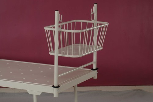 Crib with Two Pipe Attachment Bed