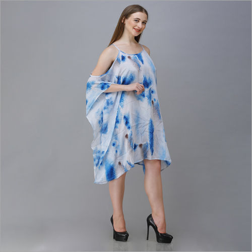 Availoable In All Color Ladies Tie And Dye Dress