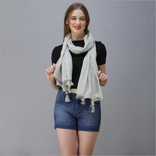Available In All Color Cotton Tassel Scarf