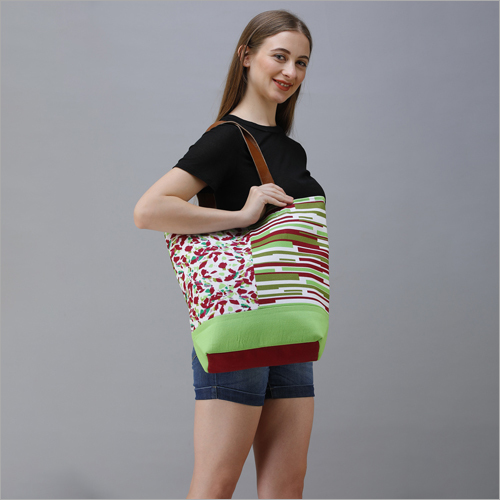 Cotton Canvas Designer Shoulder Bag