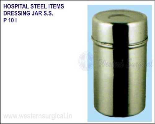 Hospital Steel Items - Dressing Jar S.S.